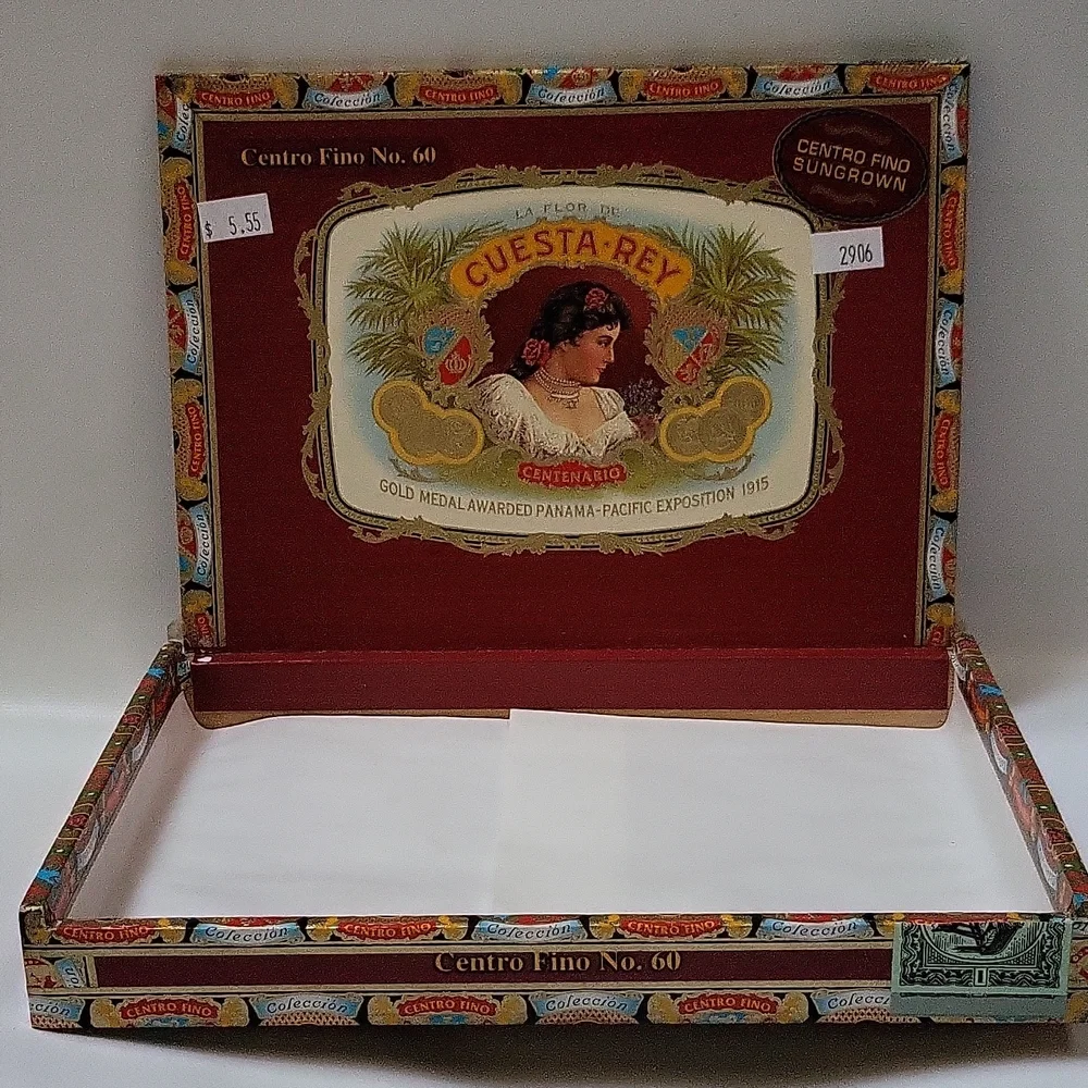 Cuesta-Rey Red Wooden Empty Cigar Craft Box